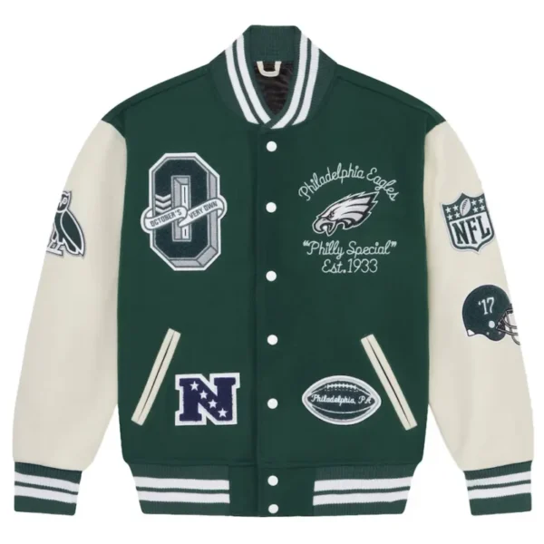 OVO X NFL Full-Snap Varsity Jacket - Image 15