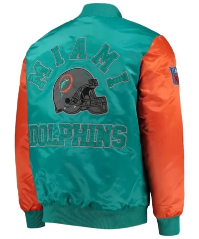 aqua-orange-miami-dolphins-locker-room-throwback-jacket