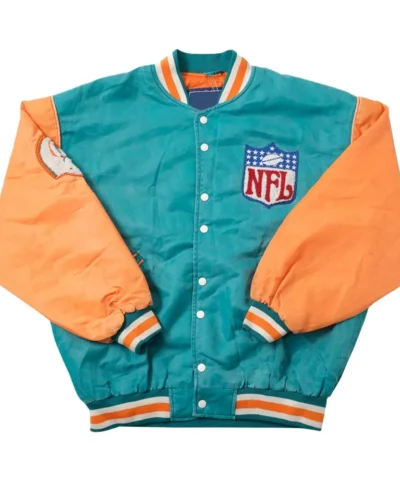 DS Miami Dolphins Aqua and Orange Jacket
