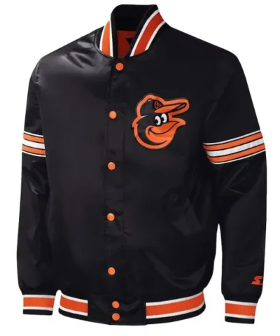 midfield-baltimore-orioles-black-satin-jacket