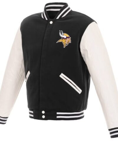 minnesota-vikings-varsity-black-and-white-jacket