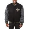 new-orleans-saints-varsity-black-and-gray-wool-jacket