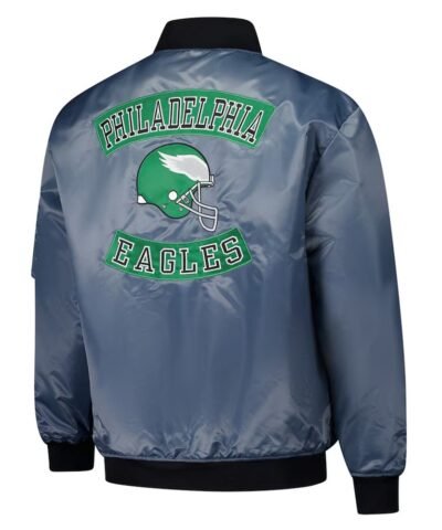 philadelphia-eagles-charcoal-bomber-full-zip-jacket