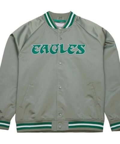 philadelphia-eagles-gray-satin-jacket
