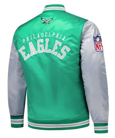 philadelphia-eagles-kelly-green-and-gray-team-satin-jacket