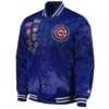 Chicago Cubs Patch Royal Jacket