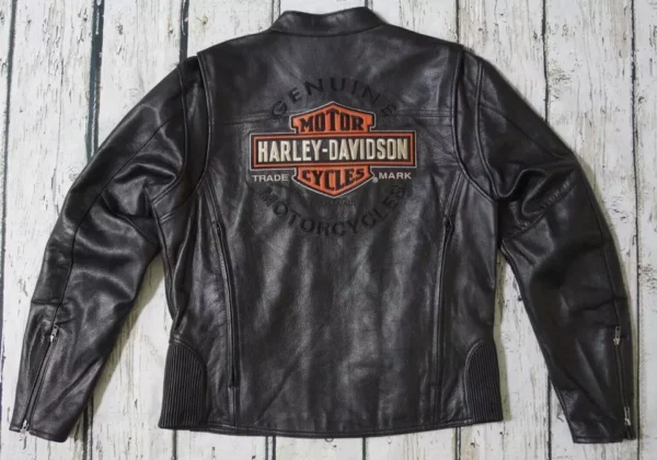 Harley Davidson Men Black Biker Jacket