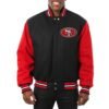 san-francisco-49ers-black-and-scarlet-varsity-jacket