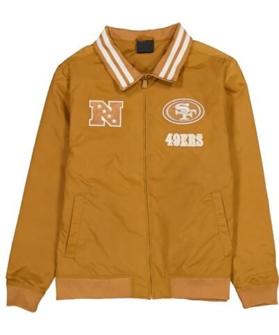 san-francisco-49ers-light-bronze-logo-select-jacket