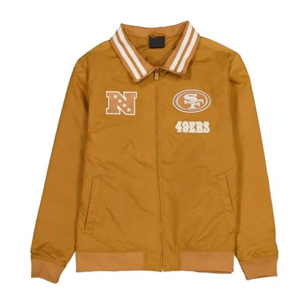 san-francisco-49ers-light-bronze-logo-select-jacket