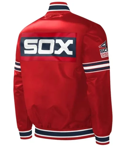 chicago-white-sox-slider-red-satin-jacket