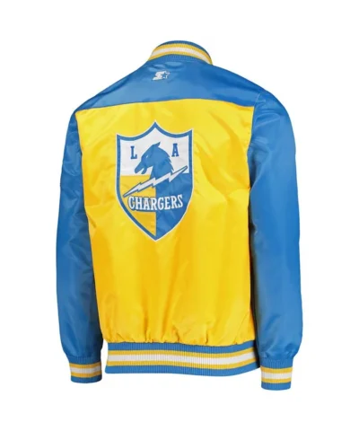starter-gold-los-angeles-chargers-the-tradition-ii-team-jacket