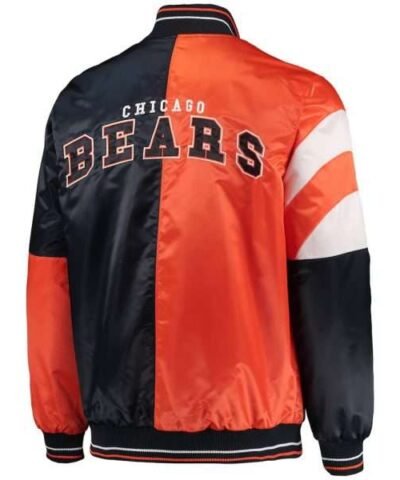 Chicago Bears Leader Satin Jacket