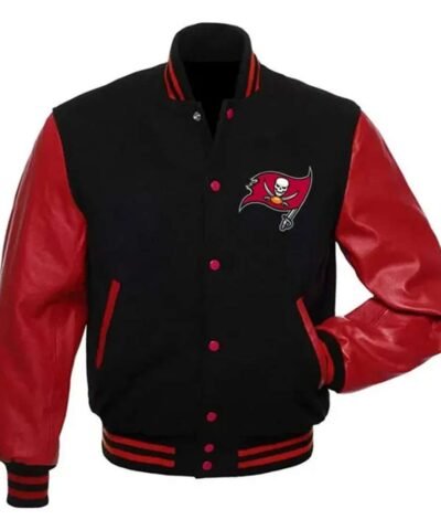 tampa-bay-buccaneers-red-and-black-varsity-jacket