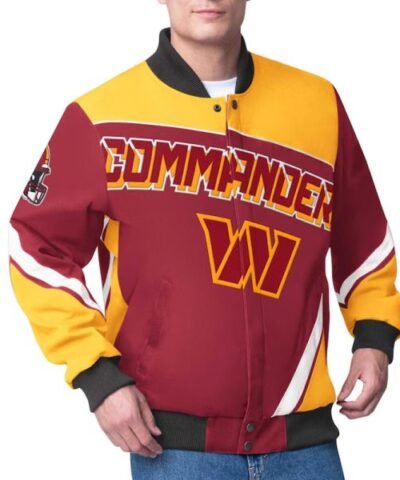 Washington Commanders Maximum Racing Burgundy Jacket