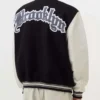 Brooklyn Nets 12 Varsity WoolLeather Jacket
