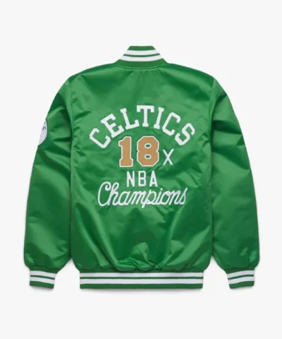 Boston Celtics 18x NBA Champions Satin Jacket