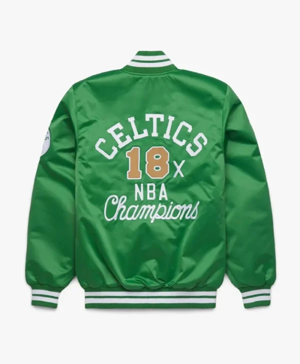 Boston Celtics 18x NBA Champions Satin Jacket
