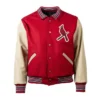 St. Louis Cardinals 1940 WoolLeather Varsity Full-Snap Red Jacket