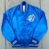 Spellout Toronto Blue Jays 1980 Bomber Satin Blue Jacket