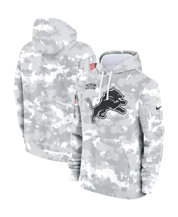 Recreation – Detroit Lions Nike Arctic Camo 2024 Salute to Service Club Hoodie