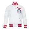 RoyalWhite Philadelphia 76ers Chenille 202425 City Full-Snap Satin Jacket