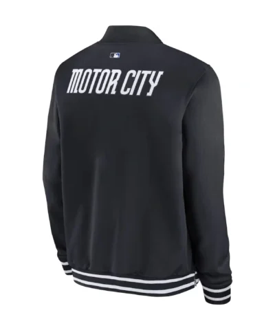 Detroit TShop 2025 Detroit Tigers Full-Zip Black Bomber Jacketigers 2025 Black Bomber Jacket