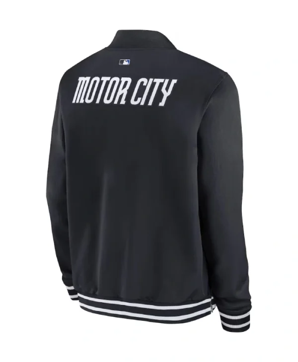 Detroit TShop 2025 Detroit Tigers Full-Zip Black Bomber Jacketigers 2025 Black Bomber Jacket