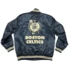 Boston Celtics NBA 75th Anniversary Black Satin Jacket