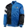 Orlando Magic 75th Anniversary Leader Full-Snap Satin BlackBlue Jacket