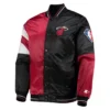 Miami Heat 75th Anniversary Full-Snap RedBlack Leader Color Jacket