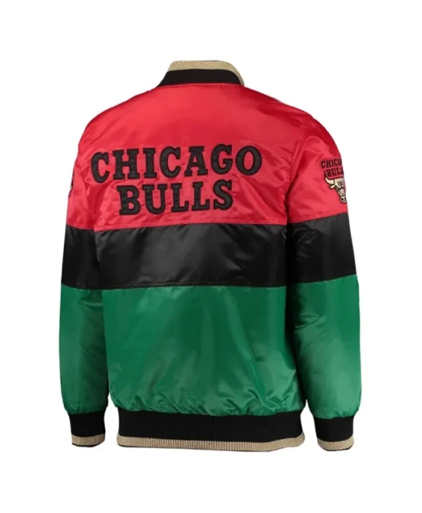 Chicago Bulls 75th Anniversary Color Block Satin Jacket