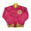 Cleveland Cavaliers 80s Burgundy Satin Full-Snap Jacket