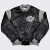 Los Angeles Kings 80s Full-Snap Black Satin Jacket