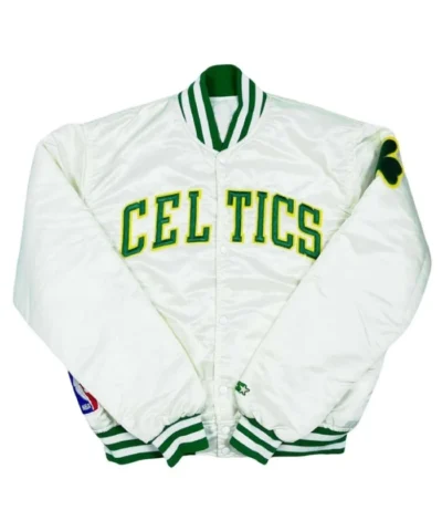 90’s Boston Celtics White Jacket For Sale