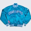 Shop Blue Starter Charlotte Hornets 90s Full-Snap Satin Jacket