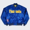 Starter Denver Nuggets 90’s Full-Snap Blue Satin Jacket