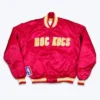 Houston Rockets 90s Red Bomber Satin Jacket
