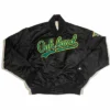 Starter Oakland Athletics 90s Full-Snap Black Satin Jacket