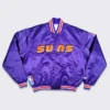 Starter Phoenix Suns 90s Full-Snap Purple Satin Jacket