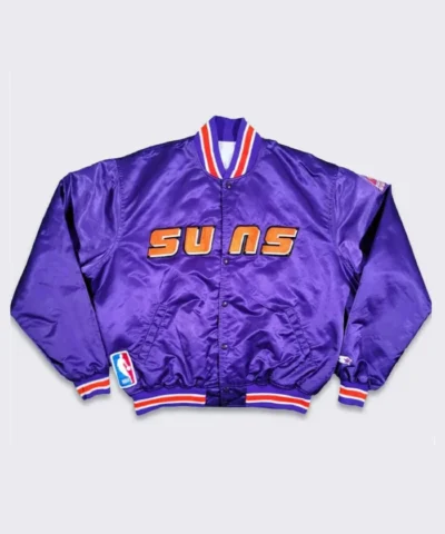 Starter Phoenix Suns 90s Full-Snap Purple Satin Jacket