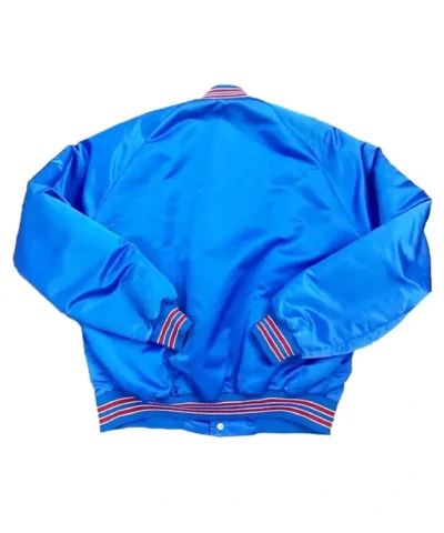 Winnipeg Jets 90’s Blue Bomber Satin Jacket