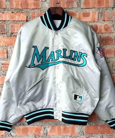 90s-florida-marlins-gray-satin-jacket