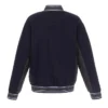 NavyCharcoal Accent Vancouver Canucks Varsity Wool Jacket