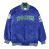 Minnesota Timberwolves All Star Weekend Full-Snap Satin Blue Jacket