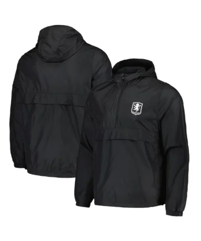 Black Aston Villa Windbreaker Pullover