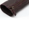 Asymmetrical Biker Brown Leather Jacket For Womens Close Up Sleeve