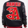 Atlanta Hawks Mashup Black Varsity Jacket
