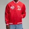 Shop OVO Atlanta Hawks Red Jacket