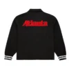 Atlanta Hawks Wool Oversweep Black Varsity Jacket